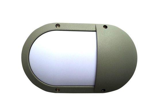 Cina Grey Oval Outdoor LED Ceiling Light 280mm IP65 Aluminum Slim RGB Panel Light pemasok